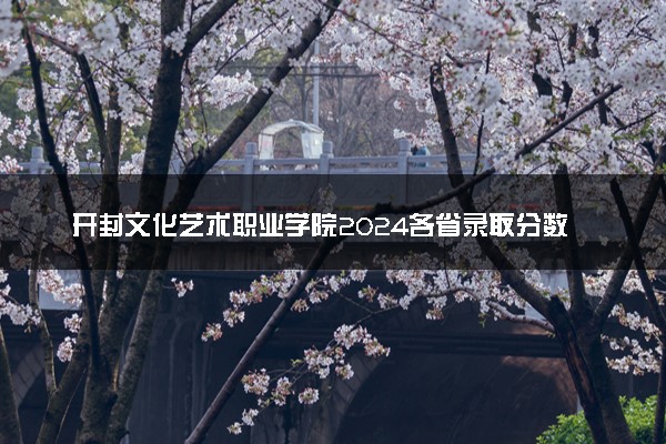 开封文化艺术职业学院2024各省录取分数线及最低位次是多少