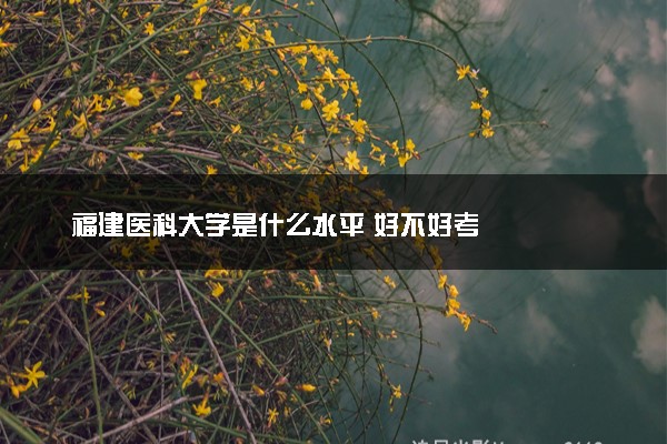 福建医科大学是什么水平 好不好考