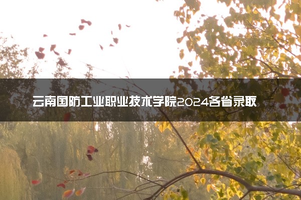 云南国防工业职业技术学院2024各省录取分数线及最低位次是多少