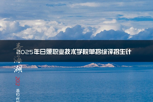 2025年日照职业技术学院单招综评招生计划及专业