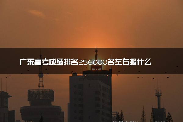 广东高考成绩排名256000名左右报什么大学好（2025年参考）