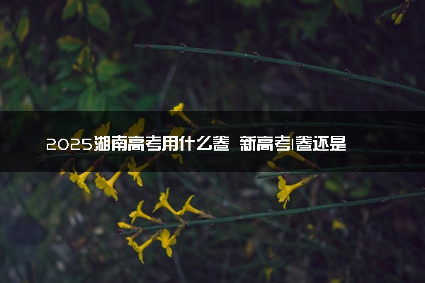 2025湖南高考用什么卷 新高考I卷还是II卷