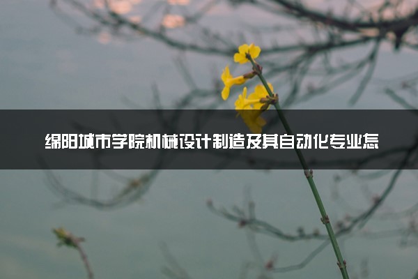 绵阳城市学院机械设计制造及其自动化专业怎么样 录取分数线多少
