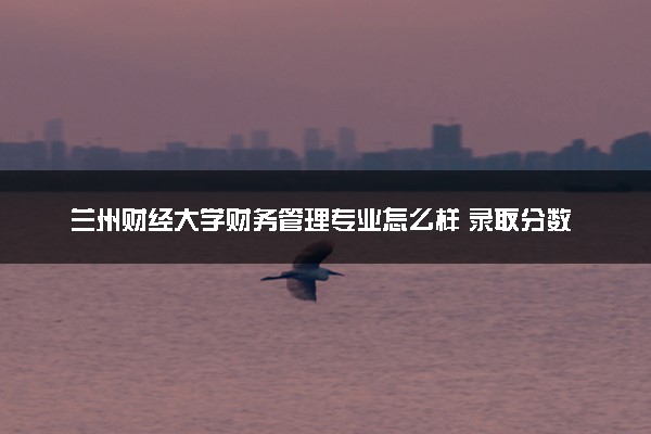 兰州财经大学财务管理专业怎么样 录取分数线多少