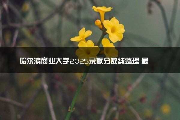 哈尔滨商业大学2025录取分数线整理 最低多少分可以考上