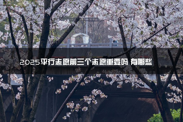 2025平行志愿前三个志愿重要吗 有哪些报考技巧