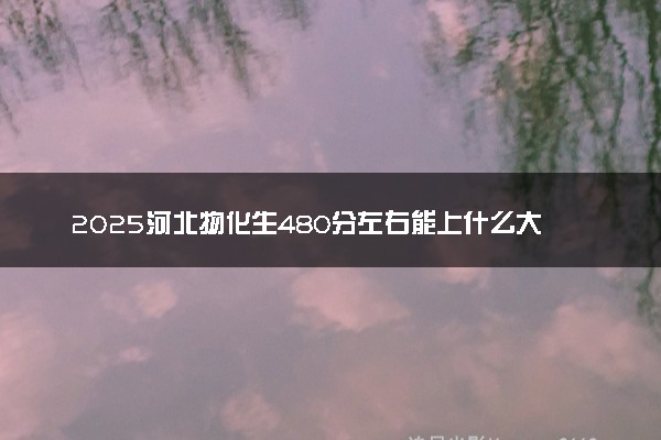 2025河北物化生480分左右能上什么大学 可以报考的院校名单