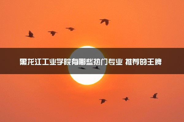 黑龙江工业学院有哪些热门专业 推荐的王牌专业