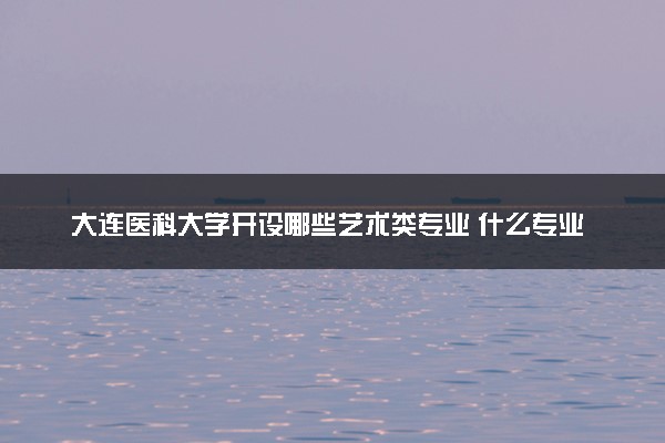大连医科大学开设哪些艺术类专业 什么专业前景好