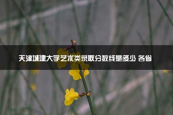 天津城建大学艺术类录取分数线是多少 各省分数整理