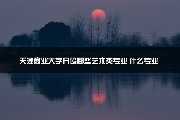 天津商业大学开设哪些艺术类专业 什么专业前景好