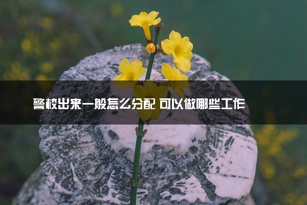 警校出来一般怎么分配 可以做哪些工作