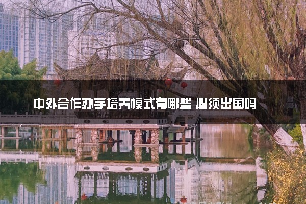 中外合作办学培养模式有哪些 必须出国吗