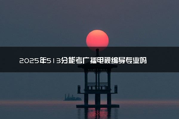 2025年513分能考广播电视编导专业吗 513分广播电视编导专业大学推荐