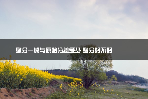 赋分一般与原始分差多少 赋分好不好