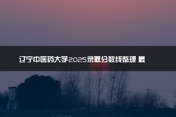 辽宁中医药大学2025录取分数线整理 最低多少分可以考上
