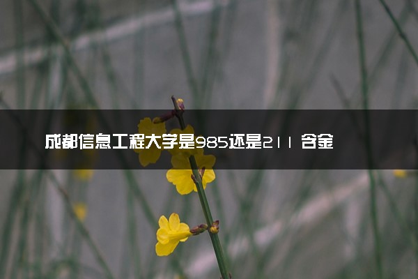 成都信息工程大学是985还是211 含金量怎么样