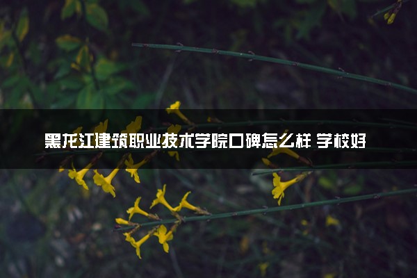 黑龙江建筑职业技术学院口碑怎么样 学校好不好