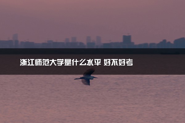 浙江师范大学是什么水平 好不好考