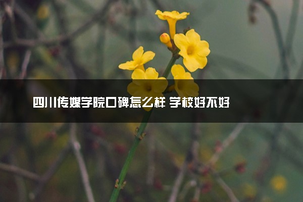 四川传媒学院口碑怎么样 学校好不好