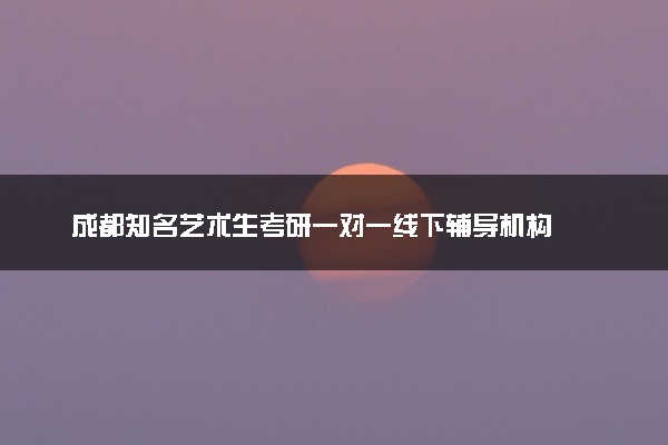 成都知名艺术生考研一对一线下辅导机构