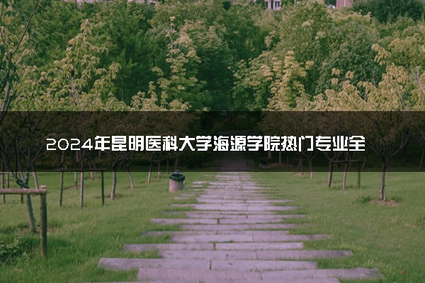2024年昆明医科大学海源学院热门专业全国排名 有