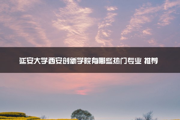 延安大学西安创新学院有哪些热门专业 推荐的王牌专业