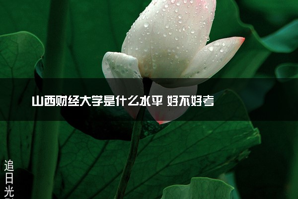 山西财经大学是什么水平 好不好考
