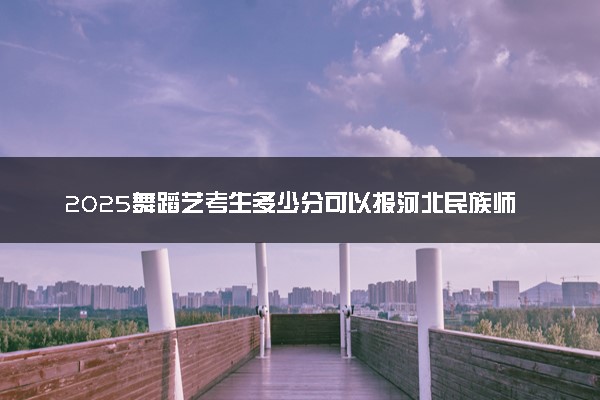 2025舞蹈艺考生多少分可以报河北民族师范学院