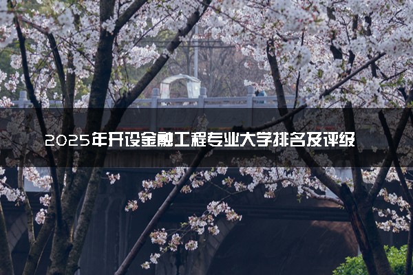 2025年开设金融工程专业大学排名及评级 高校排行榜