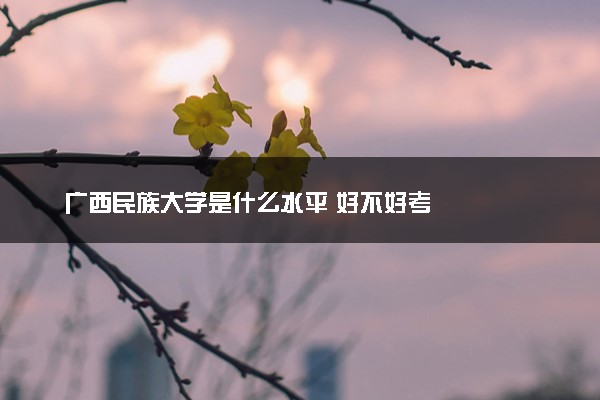 广西民族大学是什么水平 好不好考