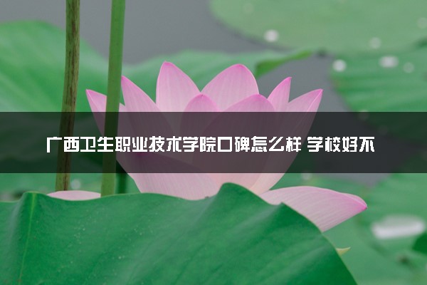 广西卫生职业技术学院口碑怎么样 学校好不好