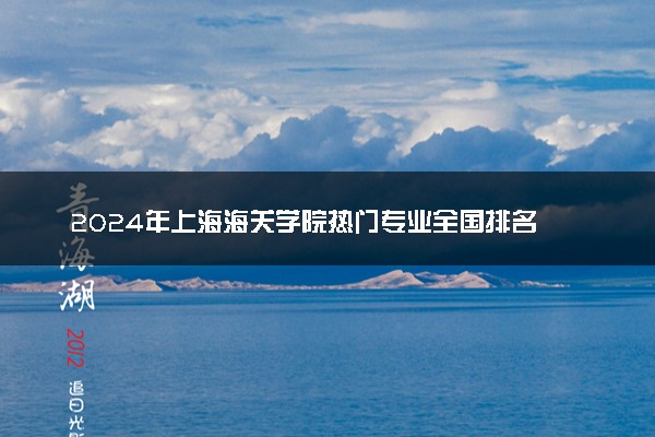 2024年上海海关学院热门专业全国排名 有