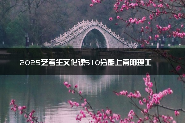 2025艺考生文化课510分能上南阳理工学院吗