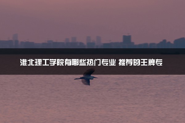 淮北理工学院有哪些热门专业 推荐的王牌专业