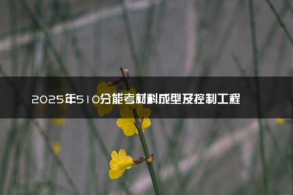 2025年510分能考材料成型及控制工程专业吗 510分材料成型及控制工程专业大学推荐