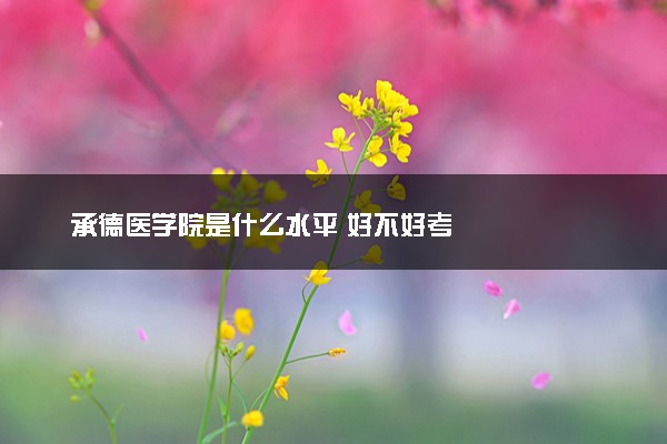 承德医学院是什么水平 好不好考