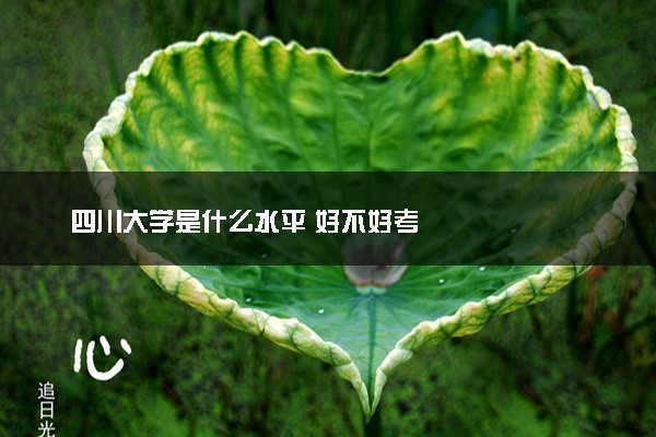 四川大学是什么水平 好不好考