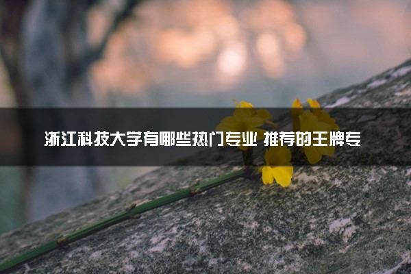 浙江科技大学有哪些热门专业 推荐的王牌专业