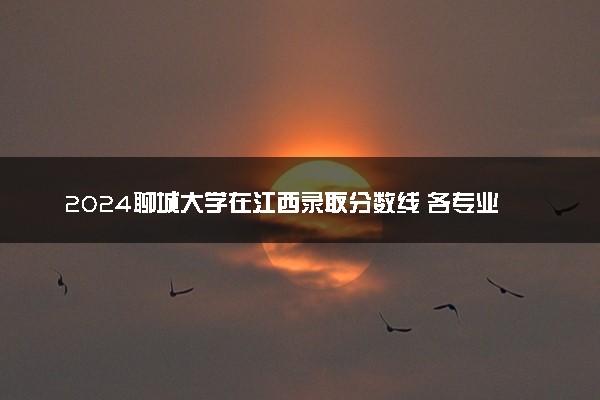 2024聊城大学在江西录取分数线 各专业分数及位次