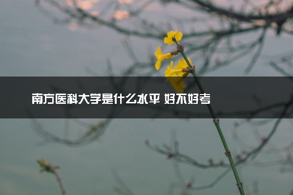 南方医科大学是什么水平 好不好考