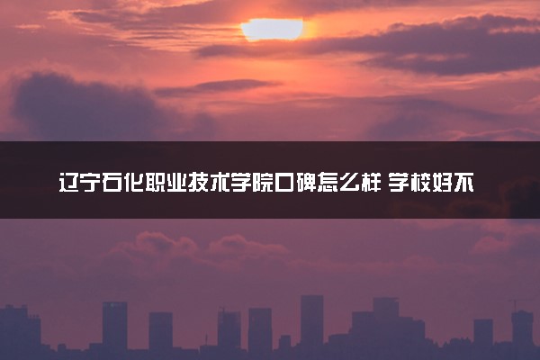 辽宁石化职业技术学院口碑怎么样 学校好不好