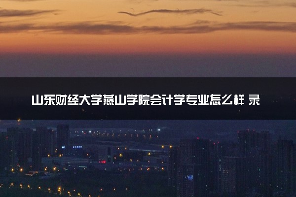 山东财经大学燕山学院会计学专业怎么样 录取分数线多少