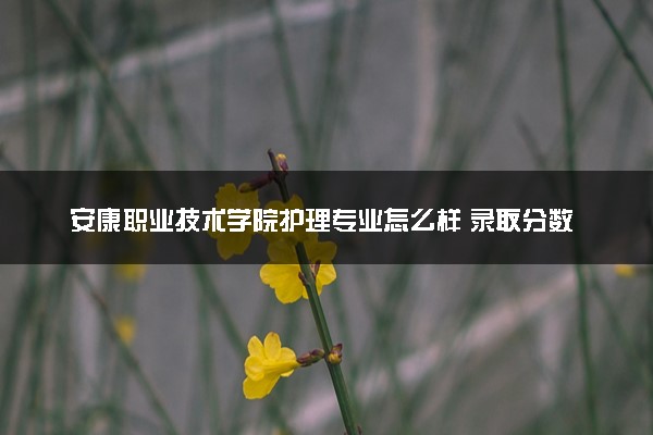 安康职业技术学院护理专业怎么样 录取分数线多少