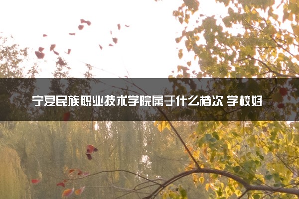 宁夏民族职业技术学院属于什么档次 学校好不好