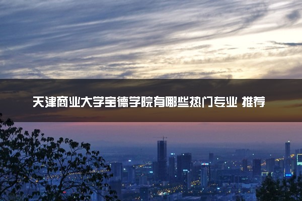 天津商业大学宝德学院有哪些热门专业 推荐的王牌专业