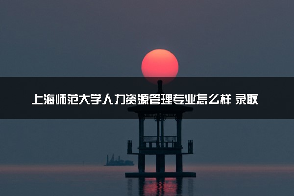 上海师范大学人力资源管理专业怎么样 录取分数线多少