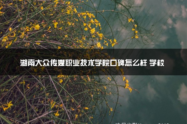 湖南大众传媒职业技术学院口碑怎么样 学校好不好