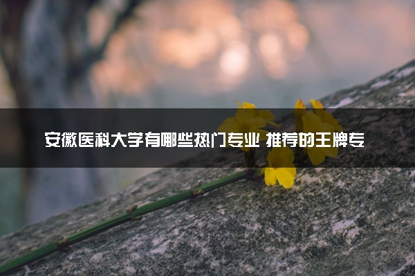 安徽医科大学有哪些热门专业 推荐的王牌专业