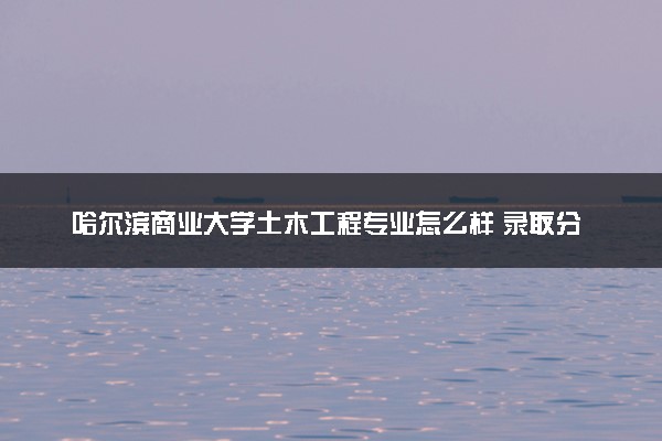 哈尔滨商业大学土木工程专业怎么样 录取分数线多少